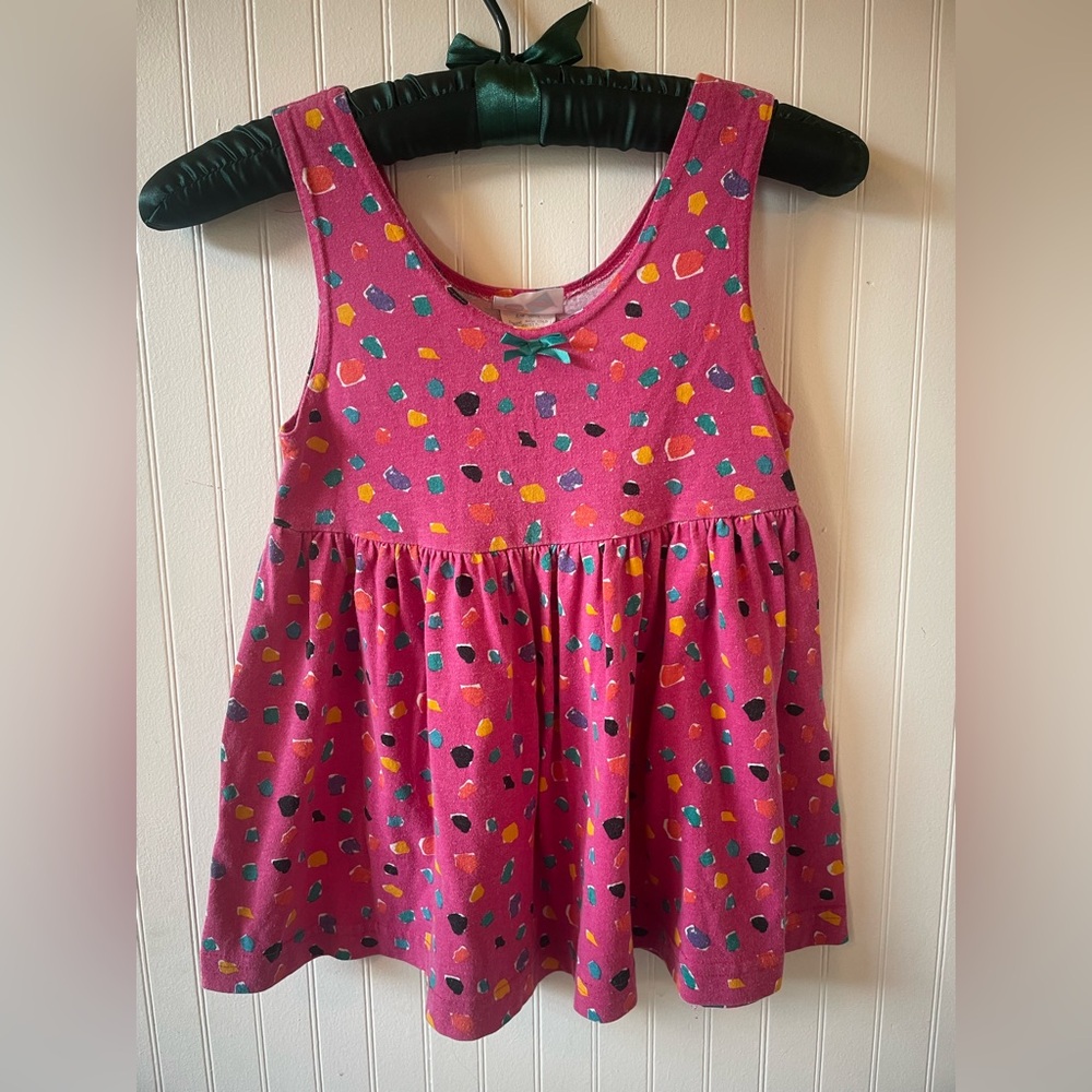 Vintage “Kids & More” Retro Style Girls Dress With Paper Tag Sized M (5-6)